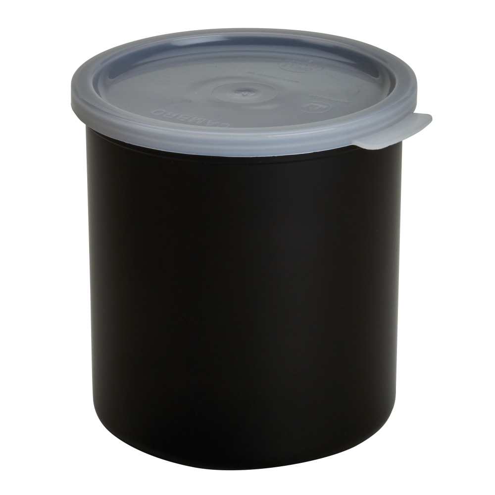 Cambro Deli Crocks, 2.7 Qt, Black, Pack Of 6 Crocks MPN:CAMCP27110