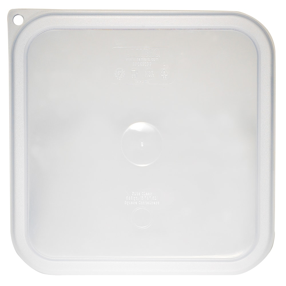 Cambro Seal Covers For 6-8 Qt Camwear CamSquare Containers, Translucent, Pack Of 6 Covers MPN:CAMSFC6SCPP190