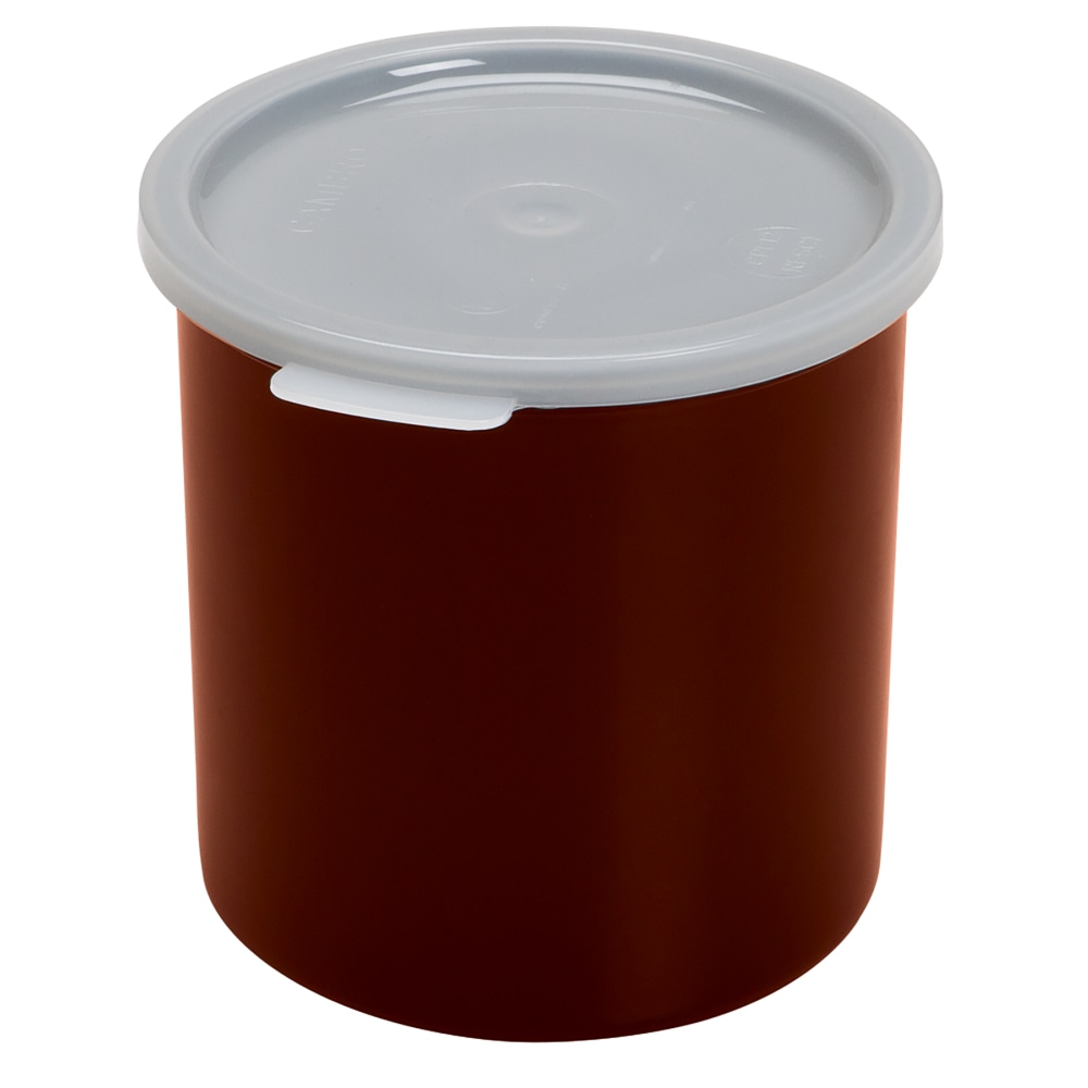 Cambro Deli Crocks, 1.2 Qt, Reddish Brown, Pack Of 12 Crocks MPN:CP12195
