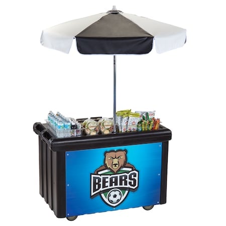 Camcruiser Vending Cart With Umbrella Bl MPN:EACVC55110