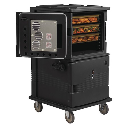 Insulated Food Cart, 54 Inch H, Black MPN:EAUPCH1600110