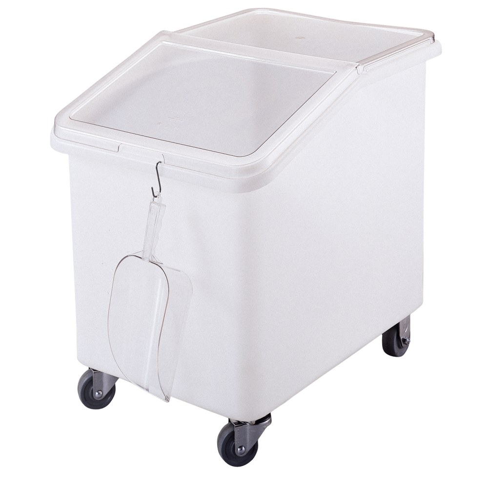 Cambro Slant-Top Ingredient Bin, 37 Gallons, 28inH x 21-1/2inW x 29-1/2inD, White MPN:IBS37148