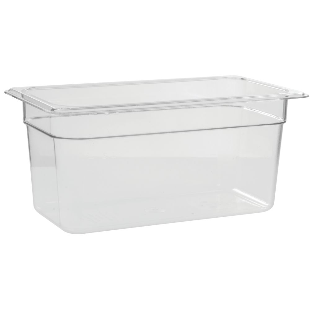 Cambro Camwear Polycarbonate 1/3 Size Food Pans, Clear, Pack Of 6 Pans MPN:IG36CW135