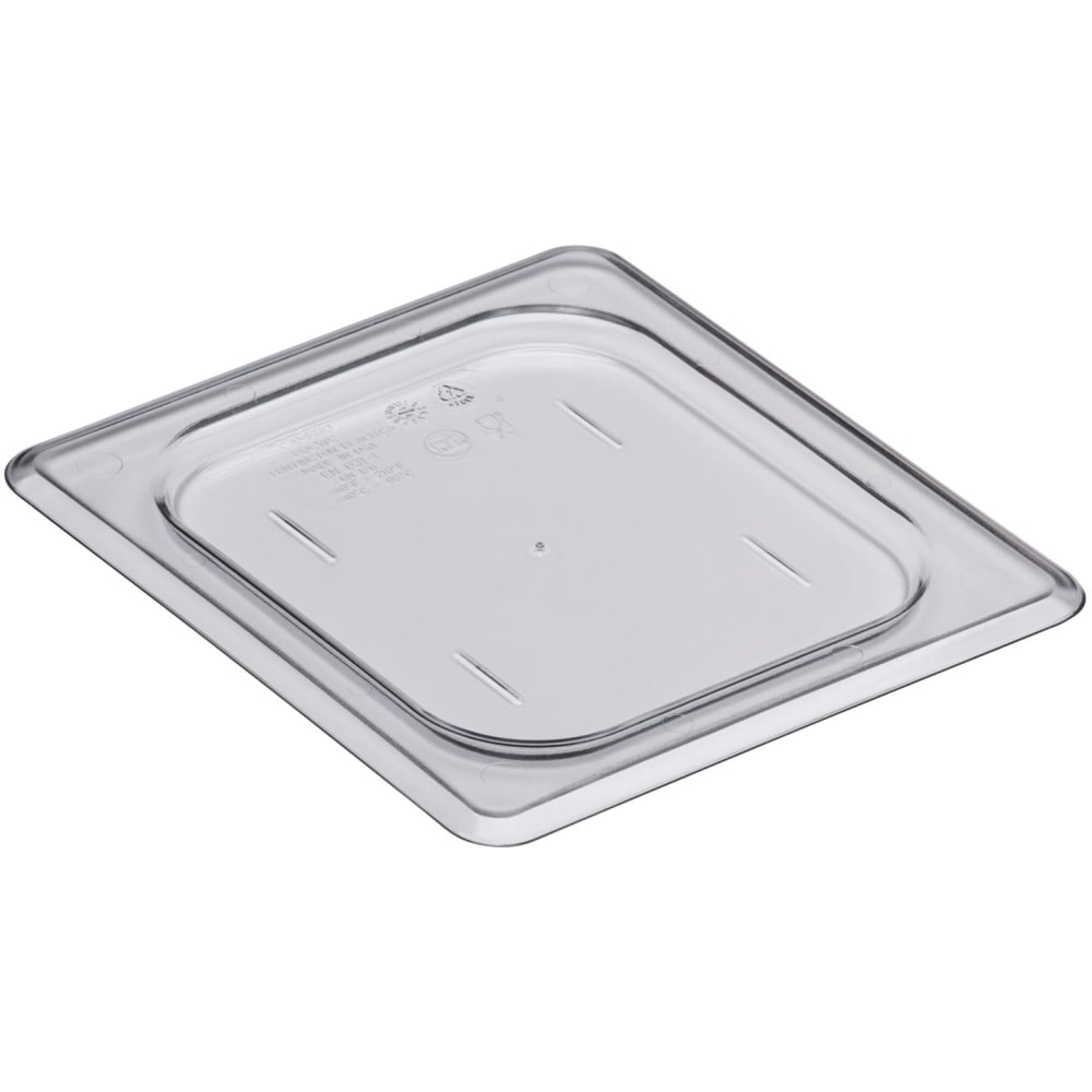 Cambro Camwear Polycarbonate Flat Lids, 1/6 Size, Clear, Pack Of 6 Lids MPN:IG60CWC135
