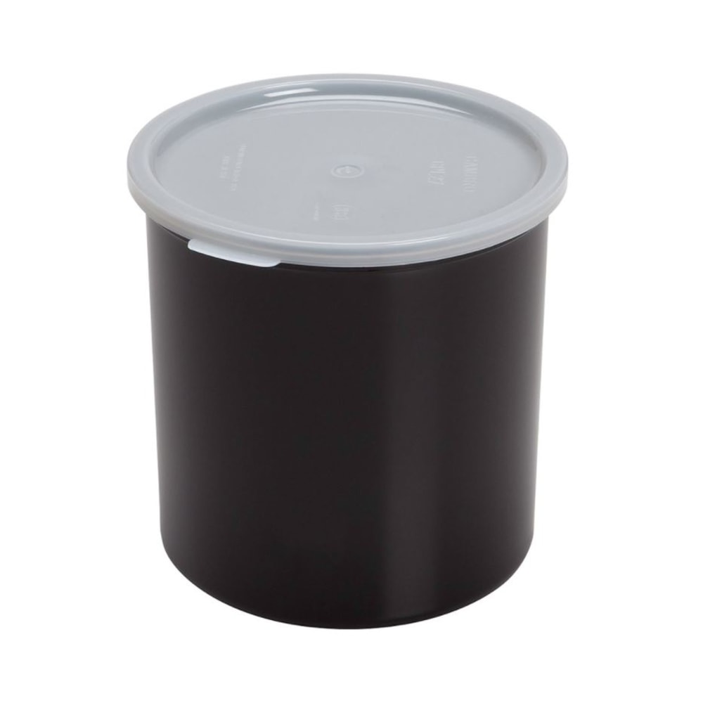 Cambro Round Crocks With Lids, 2.7-Quart, Black, Set Of 6 Crocks MPN:IGCP27110