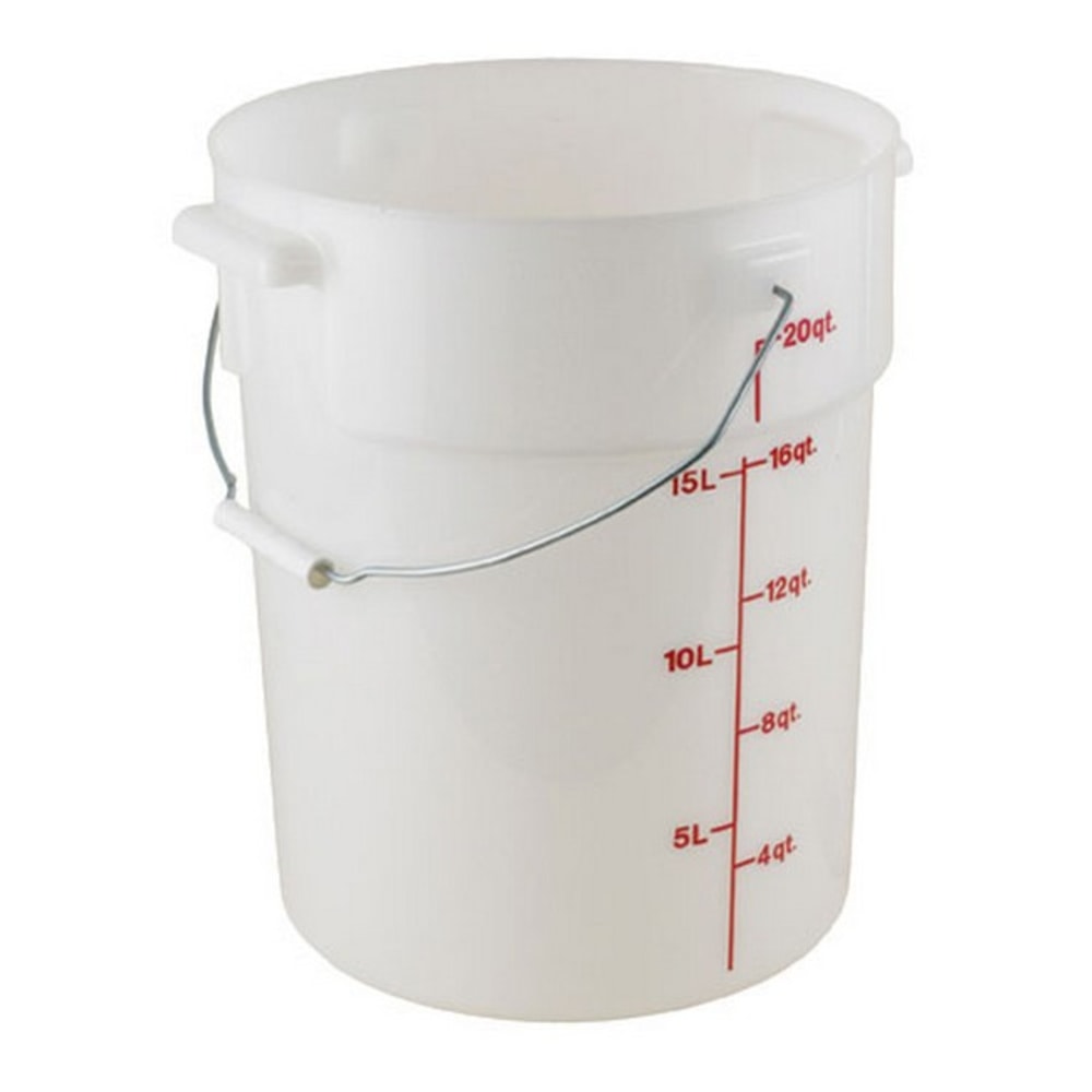 Cambro Bucket With Handle, 22 Qt, White MPN:PWB22148