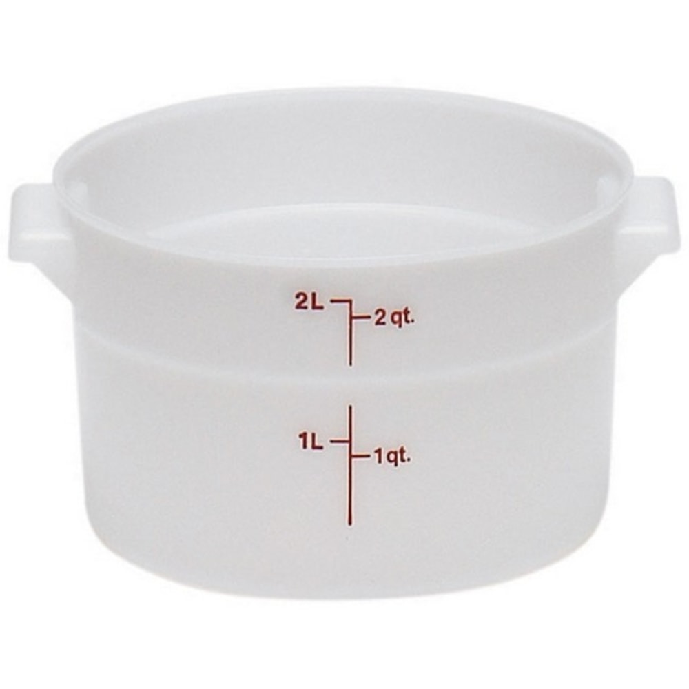 Cambro Food Storage Container, 2 Qt, White MPN:RFS2148
