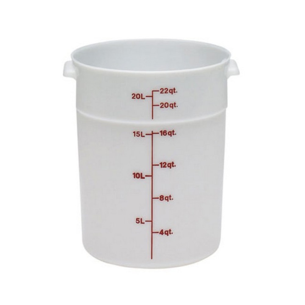Cambro Food Storage Container, 22 Qt, White MPN:RFS22148