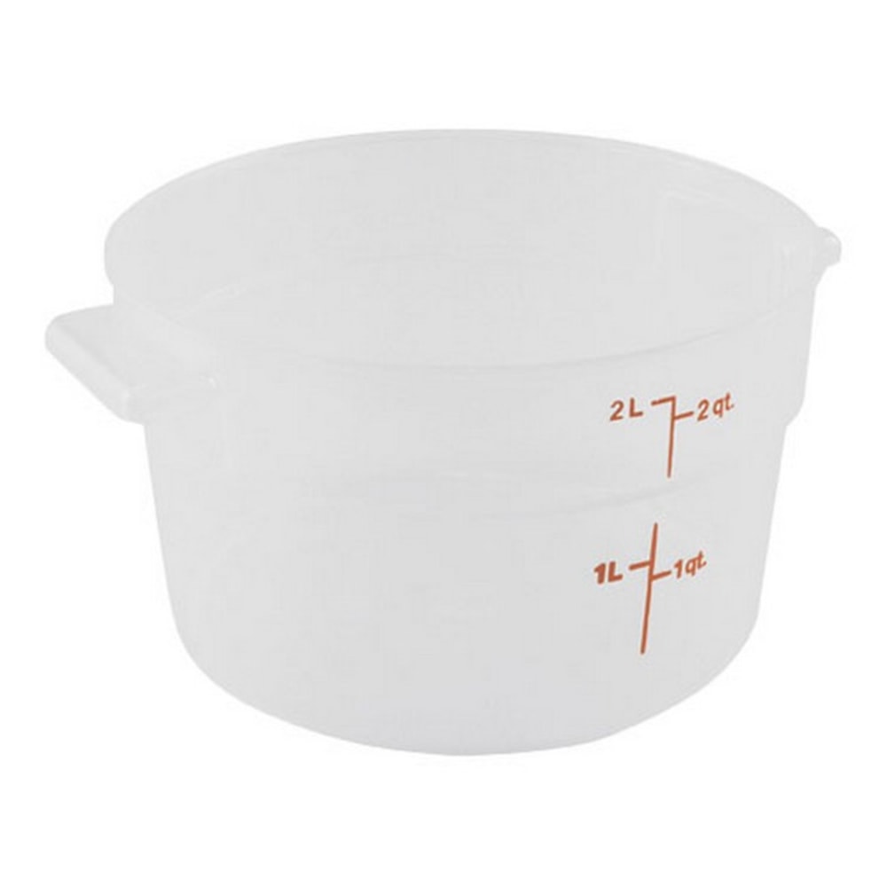 Cambro Food Storage Container, 2 Qt, Clear MPN:RFS2PP190