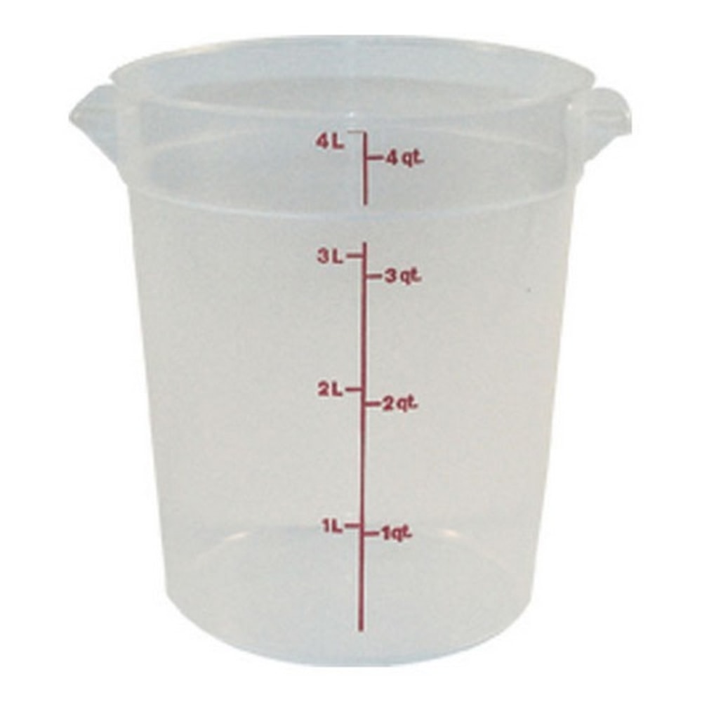 Cambro Food Storage Container, 4 Qt, Clear MPN:RFS4PP190