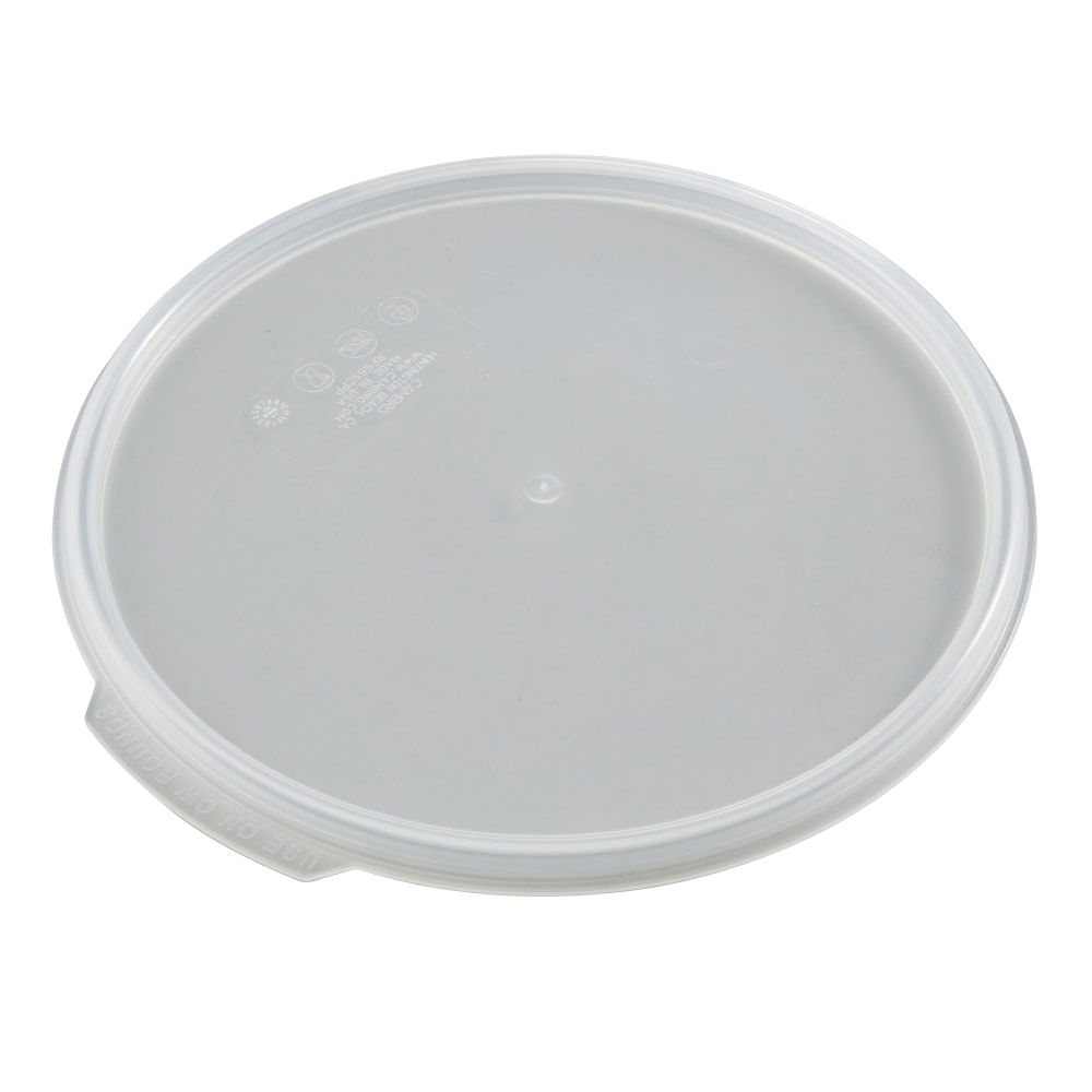 Cambro Seal Covers For 6-8 Qt Camwear Round Food Containers, Translucent, Pack Of 12 Covers MPN:RFS6SCPP190