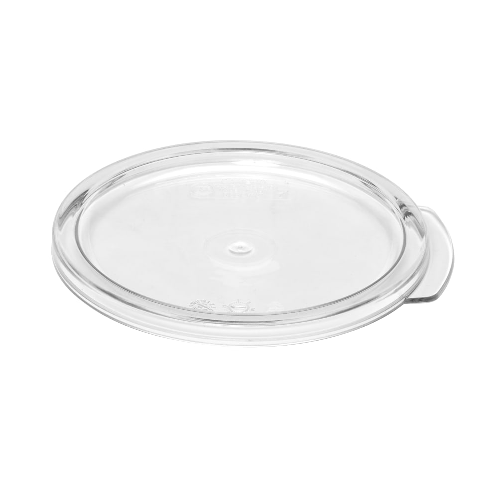 Cambro Camwear Round Food Storage Lids For 1-Qt Containers, Clear, Pack Of 12 Lids MPN:RFSCWC1135