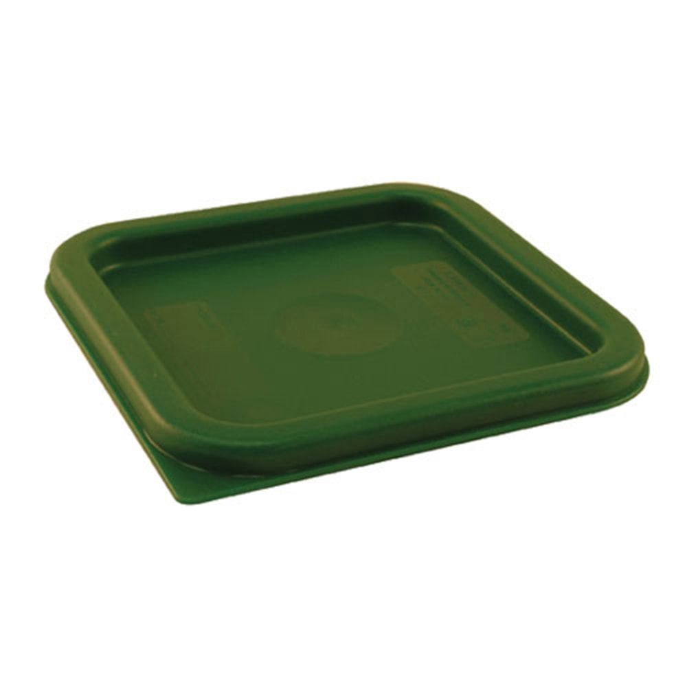 Cambro CamSquares Storage Container Cover, 11/16inH x 7 1/2inW x 7 1/2inD, 4 Qt, Green MPN:SFC2452