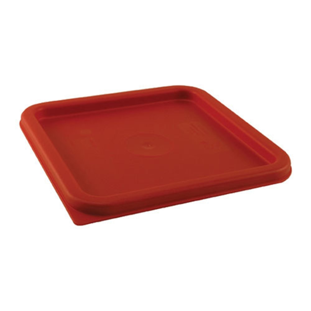 Cambro CamSquares Storage Container Cover, 11/16inH x 9inW x 9inD, 8 Qt, Red MPN:SFC6451