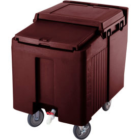 Cambro ICS125L131 - Ice Caddies Dark Brown 125 Lbs. Cap. 2 Swivel 2 locking ICS125L131