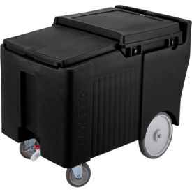 Cambro ICS125LB110 - Ice Caddy Black 125 Lbs. Cap. 4 Swivel 1 with Brake ICS125LB110