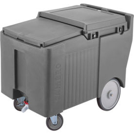 Cambro ICS175LB191 - Ice Caddy Gray 125 Lbs. Cap Short 2 Swivel 1 w/Brake 2 10