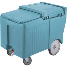 Cambro ICS175LB401 - Ice Caddy Blue 125lbs. Cap Short 2 Swivel 1 w/Brake 2 10