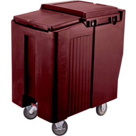 Cambro ICS175T131 - Ice Caddy Dark Brown 175 Lbs. Cap. Tall 2 Fixed 2 Swivel 1 with Brake ICS175T131