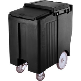 Cambro ICS175TB110 - Ice Caddy Black 175lbs. Cap Tall 2 Swivel 1 w/Brake 2 10