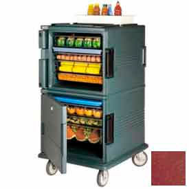 Cambro UPC1600402 - Ultra CamCart Food Pan Carrier Front Loading Molded-In Handles Brick Red UPC1600402