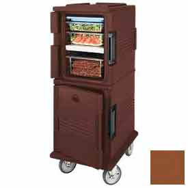 Cambro UPCHT800131 - Ultra CamCart Heated Food Pan Carrier Heated Top Door Front Loading Brown UPCHT800131