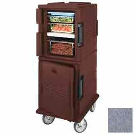 Cambro UPCHT800191 - Ultra CamCart Heated Food Pan Carrier Heated Top Door Front Loading Gray UPCHT800191