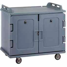 Cambro MDC1418S20192 - Meal Delivery Cart Low Profile 2 Doors 48-1/2 x 32-1/2 x 44 Granite Green MDC1418S20192