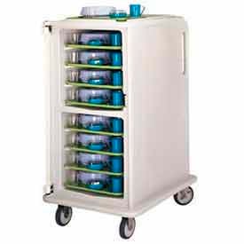 Cambro MDC1418T16191 - Meal Delivery Cart Tall 1 Door 28 x 36-1/2 x 58-1/8 Granite Gray MDC1418T16191