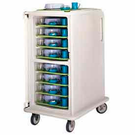 Cambro MDC1418T16194 - Meal Delivery Cart Tall 1 Door 28 x 36-1/2 x 58-1/8 Granite Sand MDC1418T16194