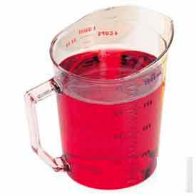 Cambro 100MCCW135 - Camwear Measuring Cup 1 Quart Clear Polycarbonate Handle Dishwasher Safe 100MCCW135 - Pkg Qty 12
