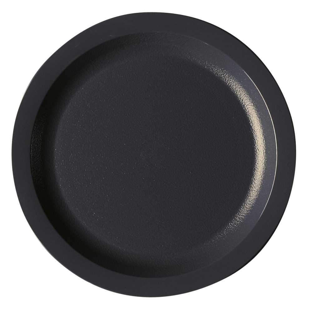 Cambro Camwear Round Dinnerware Plates, 7-1/4in, Black, Pack Of 48 Plates MPN:725CWNR110