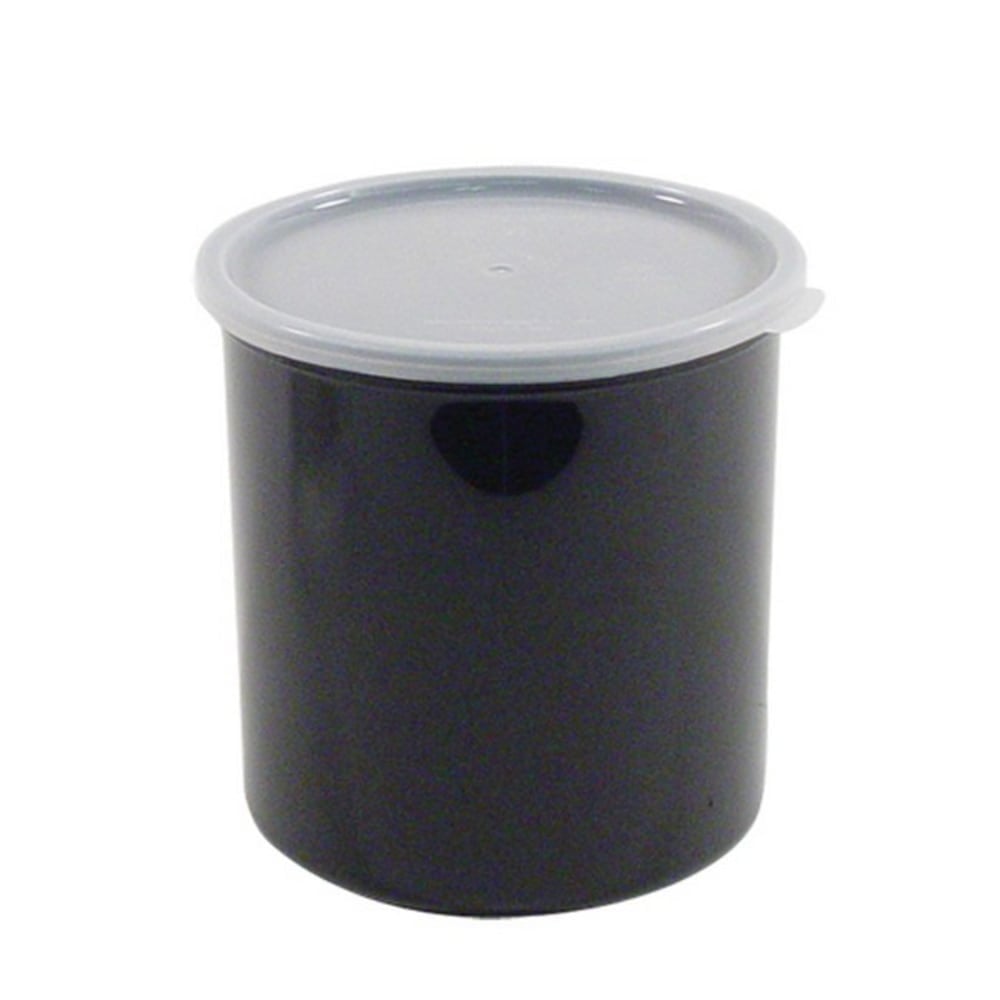 Cambro Crock With Lid, 1.4 Qt, Black MPN:CP12110