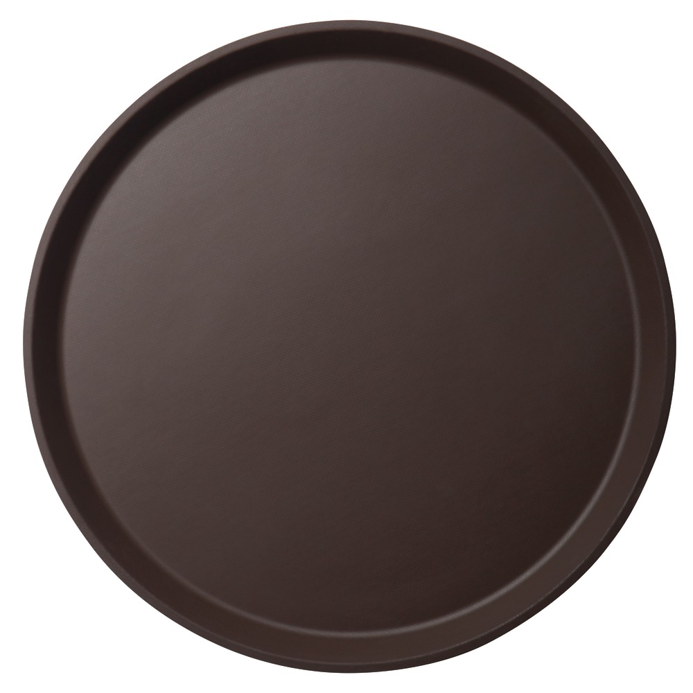 Cambro Round Polytread Trays, 14in, Tavern Tan, Set Of 12 Trays MPN:1400CT138