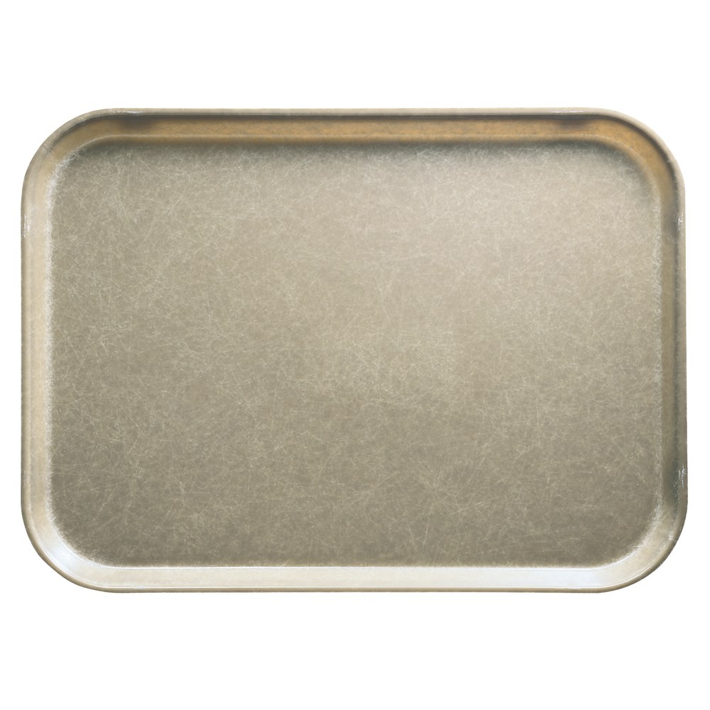 Cambro Camtray Rectangular Serving Trays, 14in x 18in, Desert Tan, Pack Of 12 Trays MPN:1418104