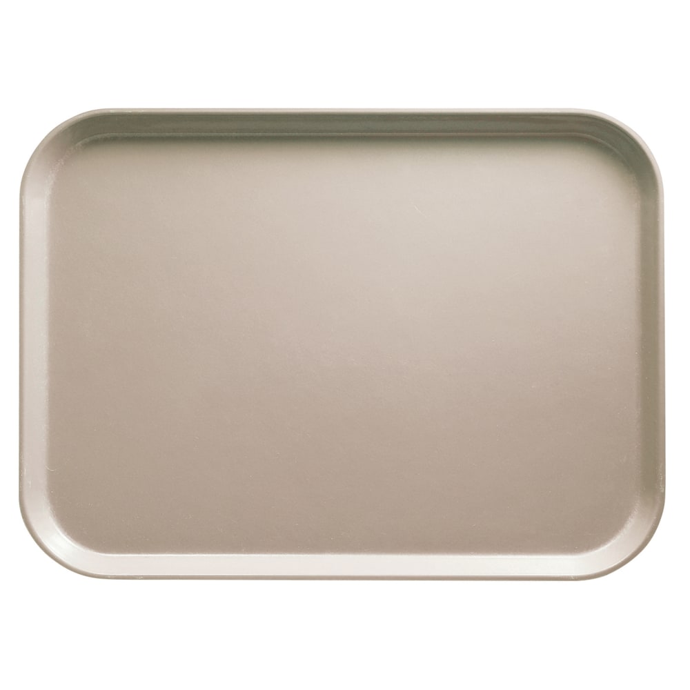 Cambro Camtray Rectangular Serving Trays, 14in x 18in, Taupe, Pack Of 12 Trays MPN:1418199