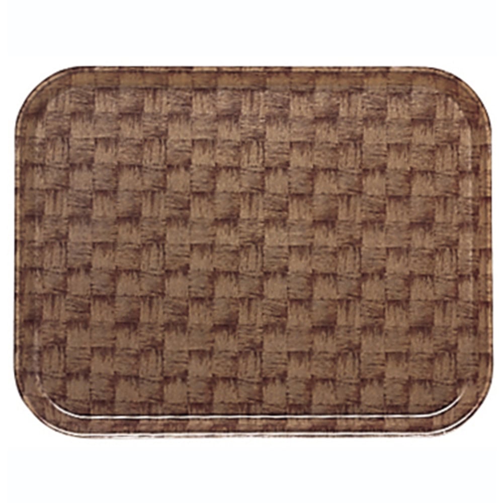 Cambro Camtray Rectangular Serving Trays, 14in x 18in, Dark Basket, Pack Of 12 Trays MPN:1418301