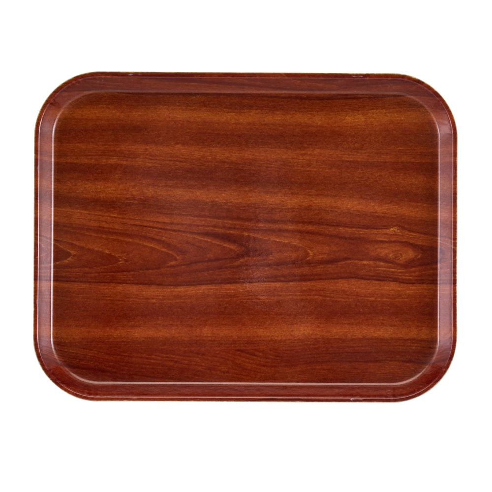 Cambro Camtray Rectangular Serving Trays, 14in x 18in, Burma Teak, Pack Of 12 Trays MPN:1418308