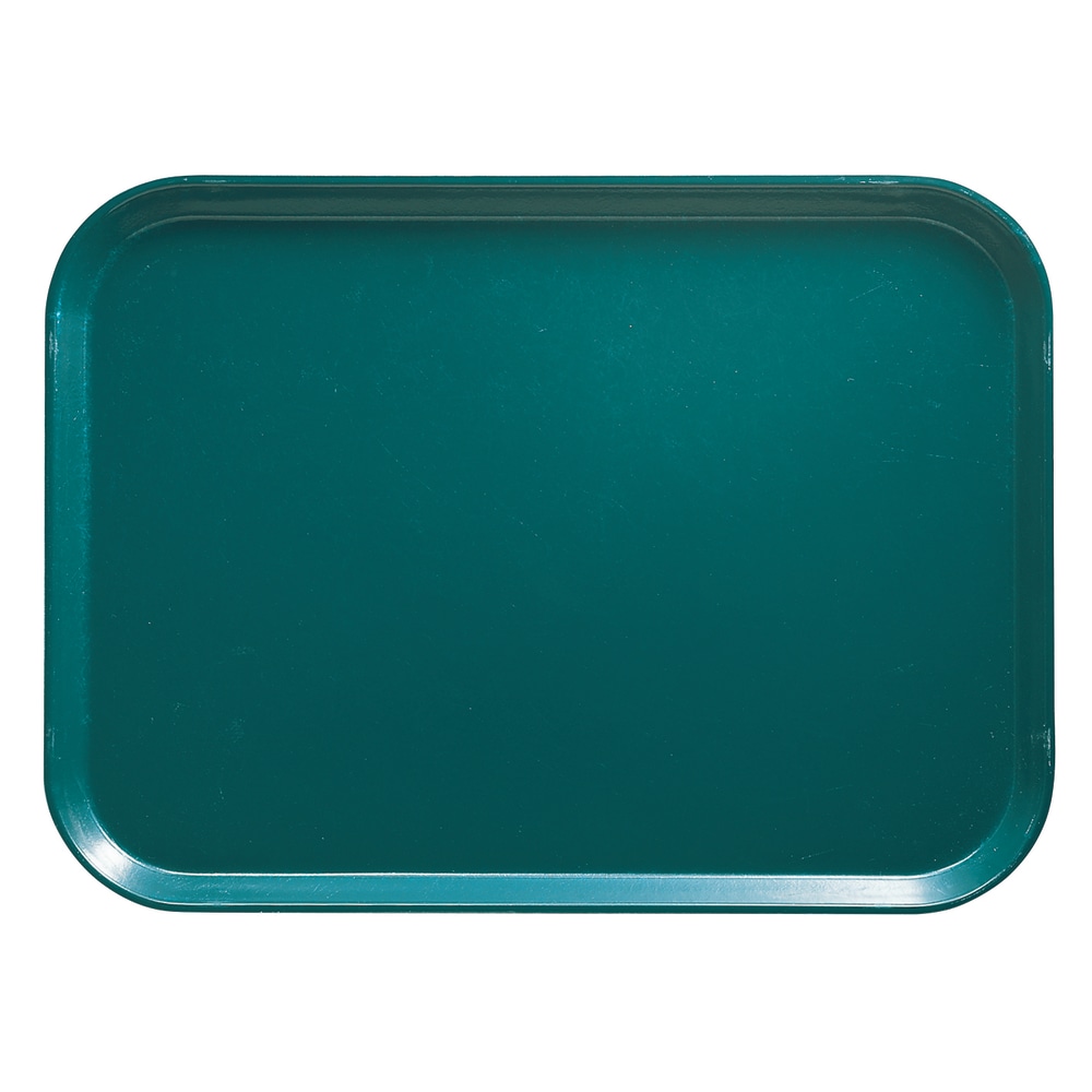 Cambro Camtray Rectangular Serving Trays, 14in x 18in, Teal, Pack Of 12 Trays MPN:1418414