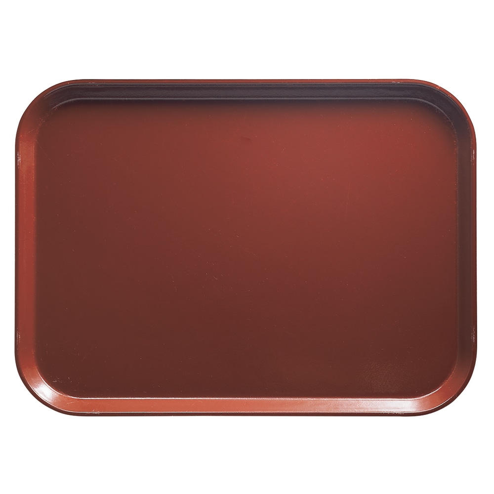 Cambro Camtray Rectangular Serving Trays, 14in x 18in, Real Rust, Pack Of 12 Trays MPN:1418501