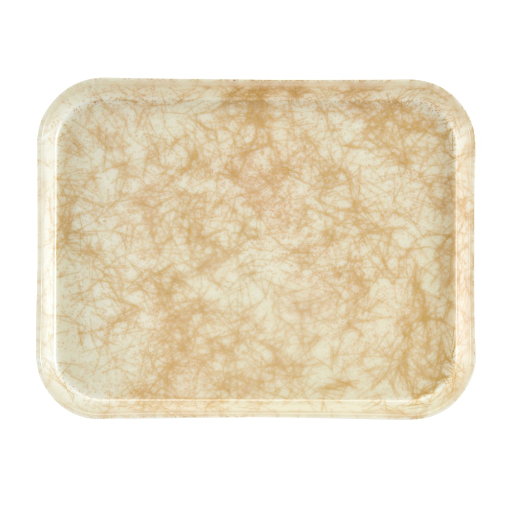 Cambro Camtray Rectangular Serving Trays, 14in x 18in, Antique Gold, Pack Of 12 Trays MPN:1418526