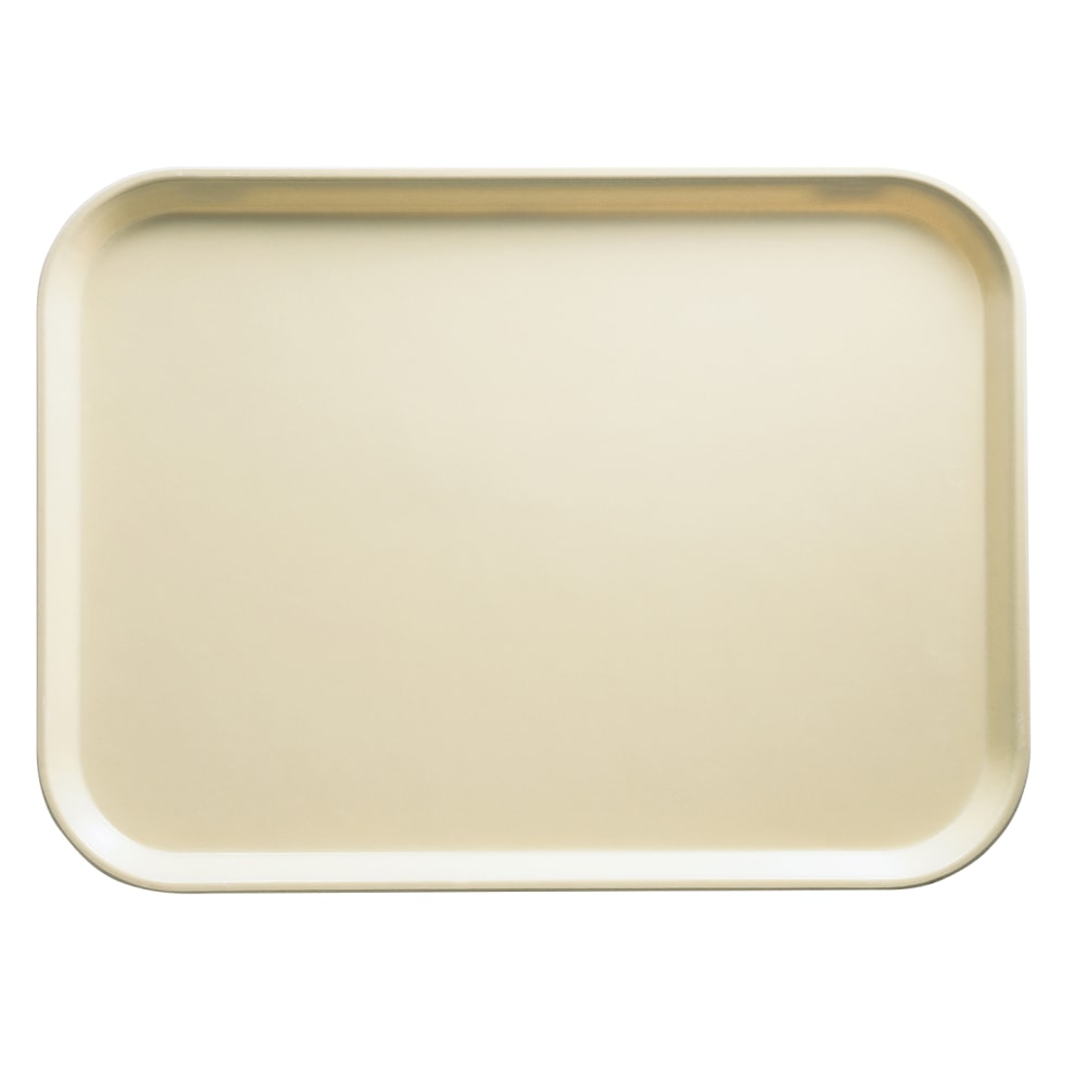 Cambro Camtray Rectangular Serving Trays, 14in x 18in, Cameo Yellow, Pack Of 12 Trays MPN:1418537