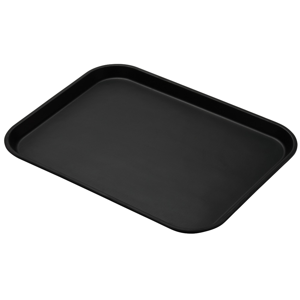 Cambro Rectangular Camtread Trays, 14in x 18in, Black, Set Of 12 Trays, 1418CT110 MPN:1418CT110