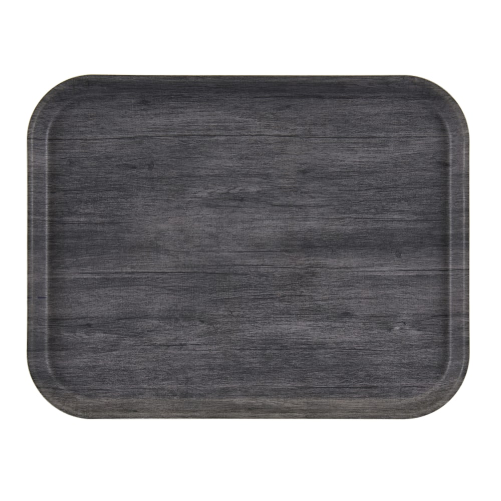 Cambro Rectangular Decor Series Camtrays, 7/8in x 14-1/16in, Charcoal, Set Of 12 Trays MPN:1418DC815