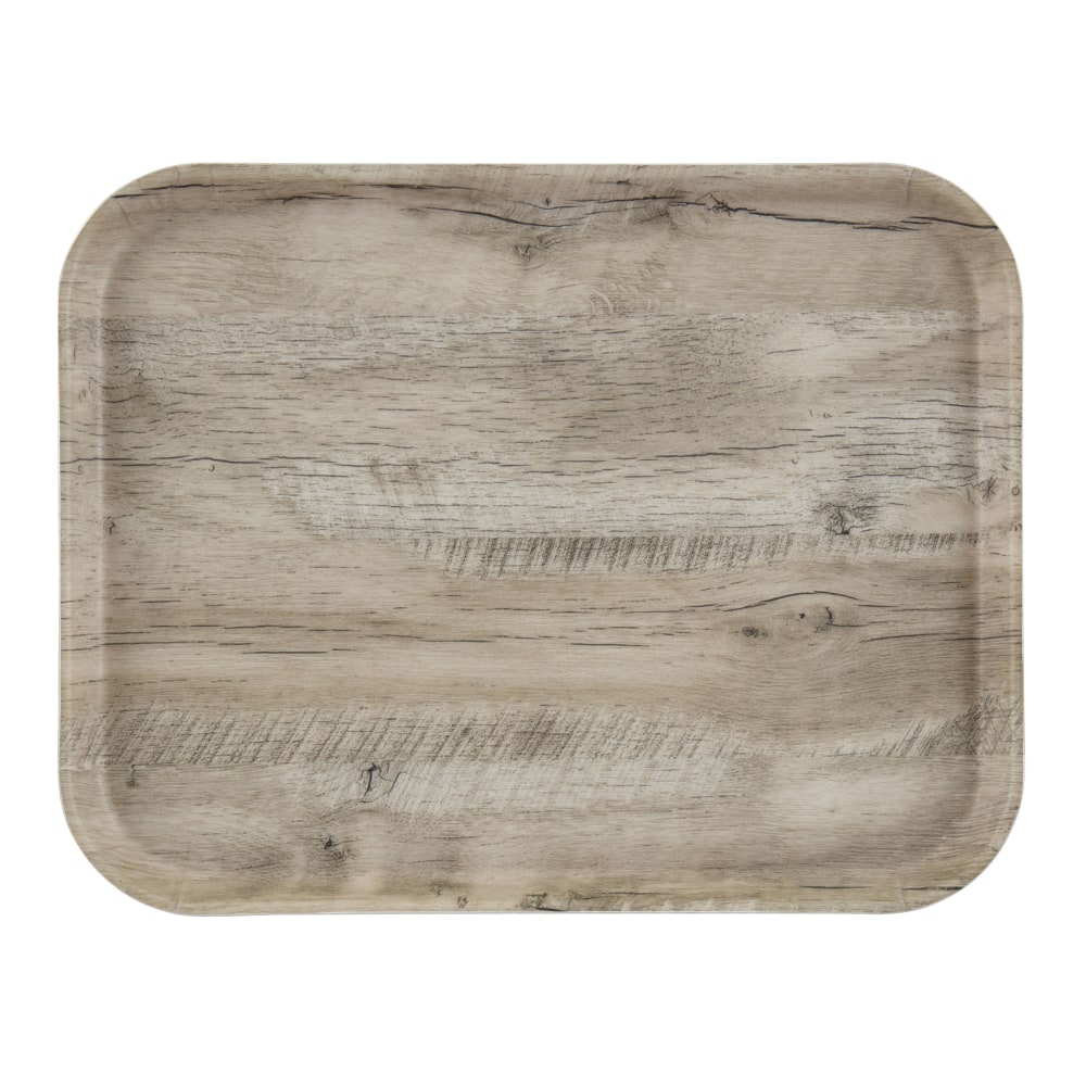 Cambro Rectangular Decor Series Camtrays, 7/8in x 14-1/16in, Light Oak, Set Of 12 Trays MPN:1418DC830