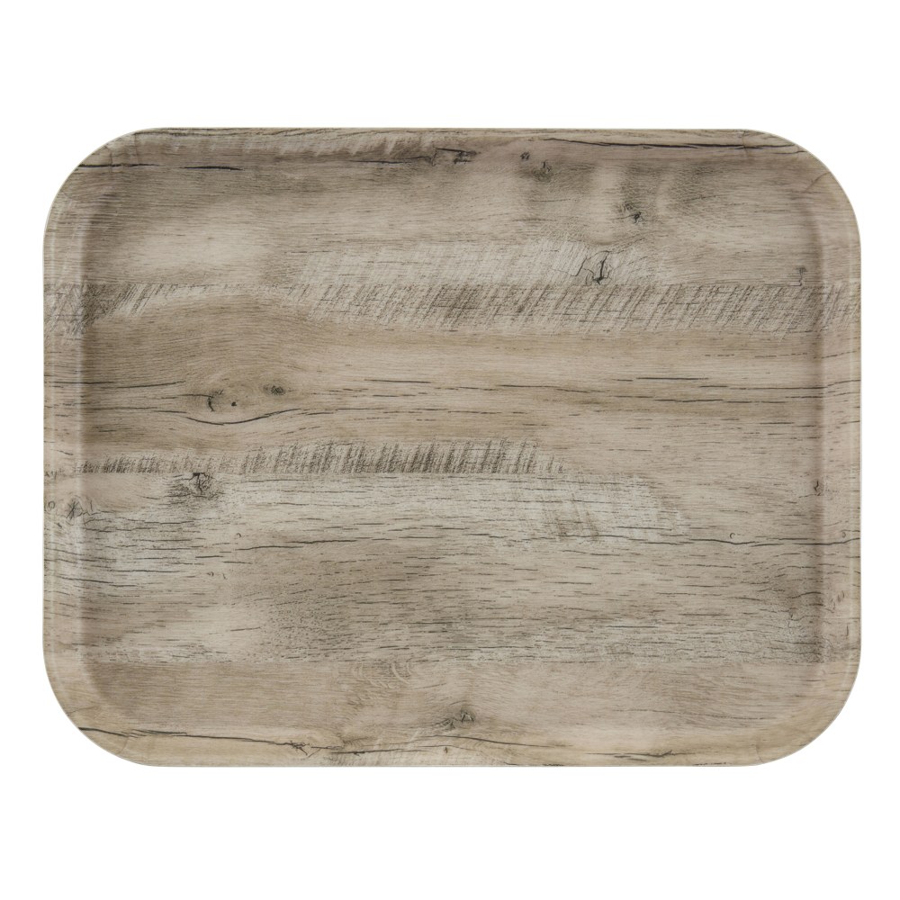 Cambro Rectangular Decor Series EpicTread Camtrays, 7/8in x 14-1/16in, Light Oak, Set Of 12 Trays MPN:1418DCET830