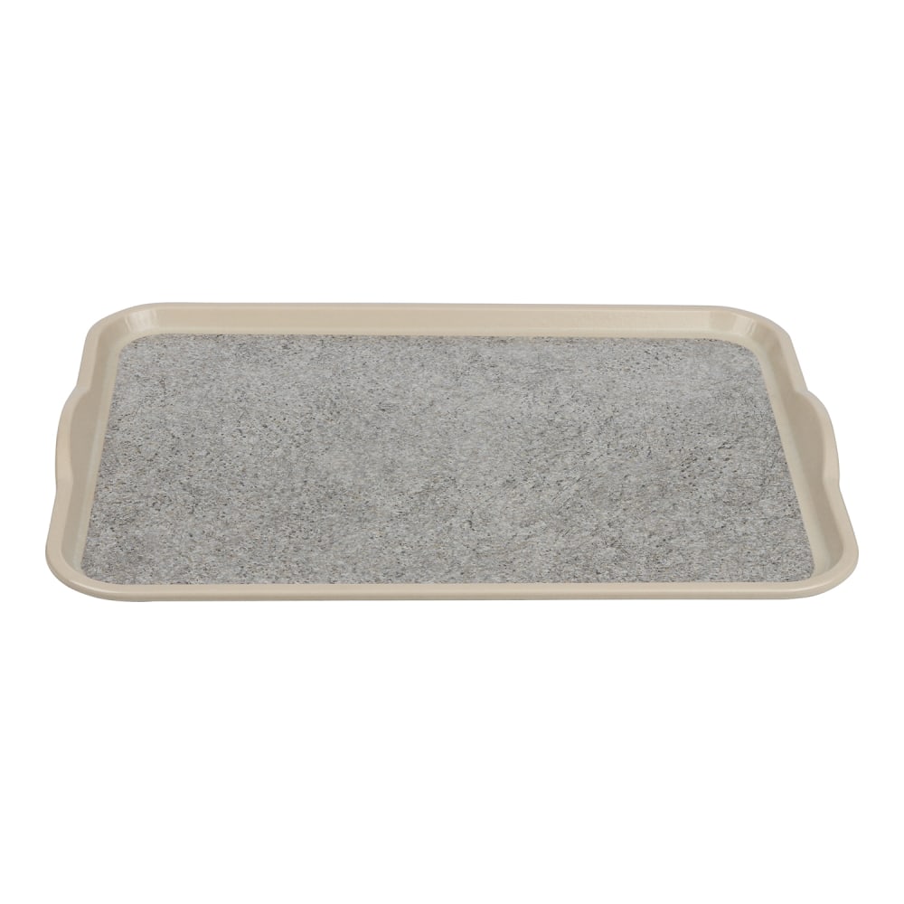 Cambro Non-Skid Versa Camtray With Handles, 14inW, Ivory/Sahara, Pack Of 12 Trays MPN:1418VCH380