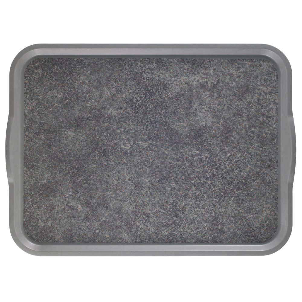 Cambro Non-Skid Versa Camtray With Handles, 14inW, Pearl Gray/Titan, Pack Of 12 Trays MPN:1418VCH381