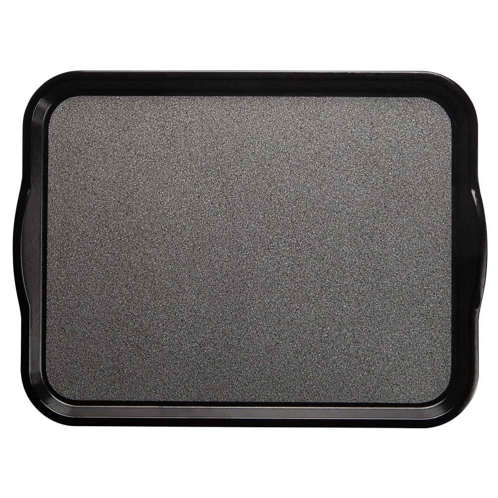 Cambro Non-Skid Versa Camtray With Handles, 14inW, Black/Pebbled Black, Pack Of 12 Trays MPN:1418VCH382