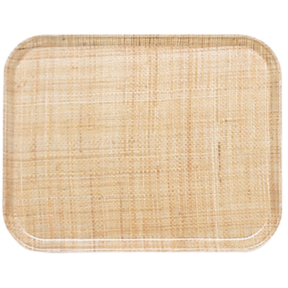 Cambro Camtray Rectangular Serving Trays, 15in x 20-1/4in, Rattan, Pack Of 12 Trays MPN:1520204
